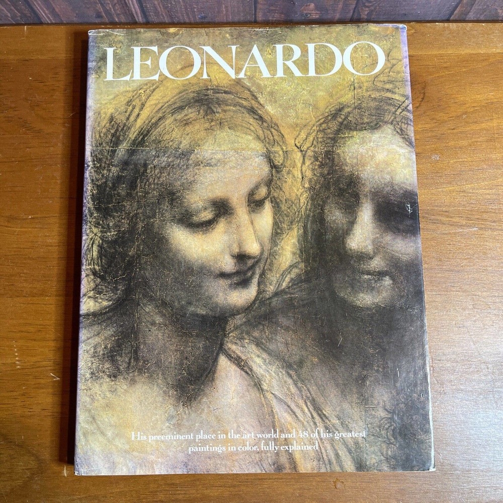 BOOK-LEONARDO ART BOOK by Jack Wasserman-48 full Color Plates-1980-HARDCOVER New